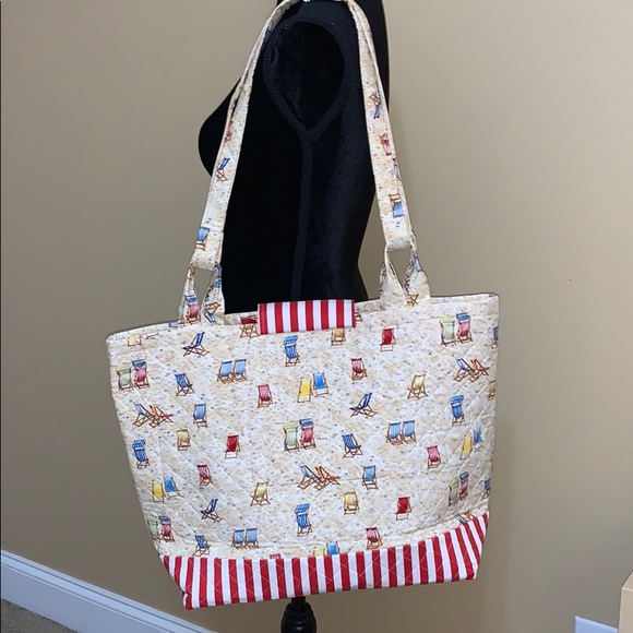 Hand sewn better than Vera Bradley beach tote NWOT - Picture 3 of 7